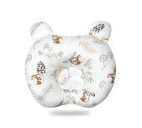 Baby Pillow Newborn Flat Head, Support Baby Head Shaping Pillow, Prevent Flat Head, A Cloud-Shaped Pillow With A Hollowed-Out Center And Animal Patterns That Seems To Breathe. (30*23cm,Mushroom)