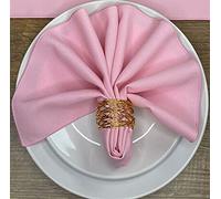 Baby Pink 21" x 21" (53cm) Fabric NAPKIN (Polyester, not cotton) PACK OF 4