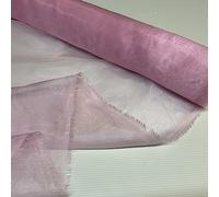 Baby Pink 5 Meter Pack Plain Sheer Lightweight Organza Voile Drape Curtain, Wedding, Chair Sash Fabric 150cm Wide