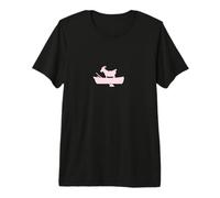 Baby Pink Goat in a Boat Premium T-Shirt
