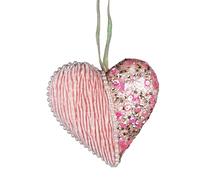 Baby Pink Heart 12cm - Christmas Tree Hanging Decorations Festive Decorative Ornaments Fairy Tale Themed Xmas Tree Pendant