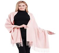 Baby Pink High Grade 100% Cashmere Shawl Wrap Hand Made in Nepal CJ Apparel NEW(Size: One Size)