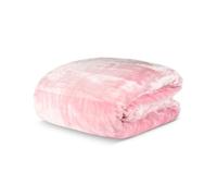 (Baby Pink , King Size) Super Soft Faux Mink Blanket Throws Thick Double or King Size Neutral Bright Statement Colours 5 Star Products 400GSM Durable Machine Washab