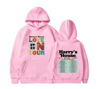 Baby Pink Love Dates Tour Harry House Styles One 1D Direction Hooded Jumper Sweatshirt Strings Harajuku Y2K Unisex Oversized Hoodie XS S M L XL XXL 3XL 6-24 Adult Pullover Sweatshirt Men Women