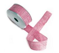 Baby Pink Natural Texture Ribbon 38mm X 20M For Gift Wrapping & Decor