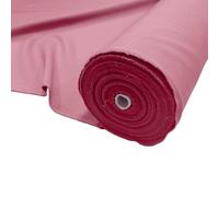 Baby Pink Plain Bi-Stretch Polyester Fabric 170 GSM Weight 150cm Wide - Dressmaking Material for Trousers, Suits & Workwear - Panama Weave Sewing Fabric - 1 Metre (100cm x 150cm)