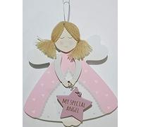 Baby Pink Plaque Angel Baby Pink Sentiment Gift Baby Shower Shabby Chic Angel 288591C
