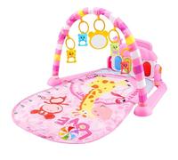 Baby Play Gym - 5 in-1 Colorful Baby Activity Mat | Gym Mat for Floor with Music and Lights | Non-Slip playmatss, Early Sensory Exploration, Piano Tummy Time Activity Toys Months New Born Toddler