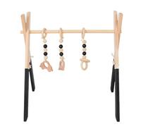 Baby Play Gym - Natural Finish - Wooden Play Gym - Wooden Frame Play Toy for Newborns | Early Development Toys for Nursery Room, Room, Living Room, Early Childhood Education Center