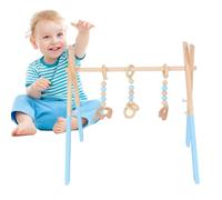 Baby Play Gym - Natural Finish - Wooden Play Gym - Wooden Frame Play Toy for Newborns | Early Development Toys for Nursery Room, Room, Living Room, Early Childhood Education Center