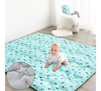 Baby Play Mat 127x127cm for Playpen - Non-Slip Crawling Mat, Dinosaurs | Soft & comfortable play mat. Easy to fold & store. Washable & durable. Perfect for crawling, tummy time & floor play.
