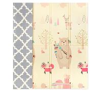 Baby Play Mat 180x200x1,5cm - XXL Reversible Baby Mat - Child and Adult Side - Thick Foam Sensory Mats for Babies - Play Mats for Children - Foldable and Waterproof Mat