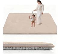 Baby Play Mat 2cm Thick Area Rug 150 x 150 cm, Carpet with Non-Slip Short Pile, Extra Large Waterproof Crawling Mat, Floor Playmat for Infants, for Toddlers & Infants, Baby Crawling & Playing Mat