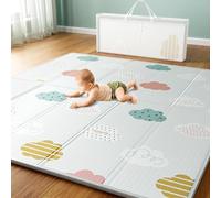 Baby Play Mat, 79" x71"x0.6" Baby Non-Toxic Floor Mat,Baby Rug Play Mat,Crawling Thickened Foam Mat,Foldable Waterproof Non-Slip Portable Suitable Playmat