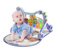 Baby Play Mat - Baby Gym Play Mat with Walker,Multifunctional Fine Motor Skills Toy, Interactive Preschool Learning Activities for Boys Girls Home Use
