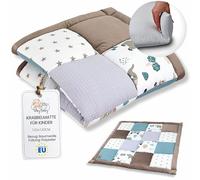 Baby play mat crawling blanket - children's blanket play mat and floor mat for babies thick mat for playpen and children's room Oeko-Tex Africa patchwork