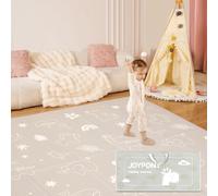 Baby Play Mat, Extra Large Foldable Play Mats for Babies and Toddlers, Waterproof & Anti-Slip Portable Baby Floor Mat for Tummy Time, Non Toxic Foam Play Mat for Floor Travel Bag