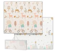 Baby Play Mat, Foldable Kids Playmat,Baby Play Mats for Floor,Baby Crawling Mat, Non-Slip, Waterproof, Double-Sided Playpen Mat,Large Baby Activity Play Mat,71" x59"x0.4"