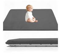 Baby Play Mat Grey 3CM Thick Crawling Mat for Baby Non-slip, High-Density Soft Baby Play Mats for Babies and Toddlers, Coral Velvet Area Rugs, Nursery Rugs Crawling Carpet for Floor 40 x 60 cm
