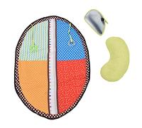 Baby Play Mat Infant Height Measuring Crawling Mat Urine Pad with Pillow Teether Toy