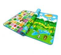 Baby Play Mat Large 200 x 180cm, Double Sided Waterproof Foam Floor Mat Multicolour, Soft Slip Resistant Kids Crawling Playmat for Indoor, Outdoor Play, Picnic and Camping