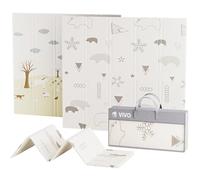 Baby Play Mat, Large Reversible & Foldable Waterproof Foam Playmat 200x180cm, Double-Sided Non-Slip Toddler Floor Mat for Crawling, Tummy Time, Nursery, Portable Floor Mat, Farm