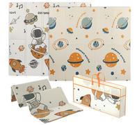 Baby Play Mat Multicolour XPE 196x176cm 1.5cm Foldable Dinosaur Double-Sided Fun