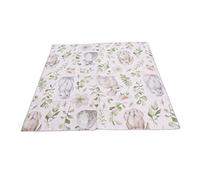 Baby Play Mat, Pattern 130x130cm / 51.2x51.2in Soft Floor Play Mats, Foldable Portable Baby Tummy Time Mat for Outdoor Indoor