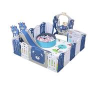 Baby Playpen Infant Activity Play Yard Children's Playpen Foldable Toddler Fence Indoor and Outdoor Baby Large Baby Activity Center Playground Park for Kid with Anti-Collision Foam (C 16+2)