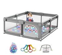 Baby Playpen Infant Activity Play Yard Children's Playpen Toddler Fence Indoor and Outdoor Large Baby Activity Center Playground Park for Kid with Anti-Collision Foam (1.8 * 2.0M)
