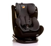 Baby Plus Orbitfix V2 Every Stage Car Seat - 360 Spin Child Seat with Isofix & Top Tether | Rotating Infant Baby Toddler Booster Seat Solution | 0-36kg / Birth to 12 Yrs (Black Grey)