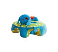 Baby Plush Cartoon Support Seat,Safe Sitting Practice Chair with Backrest & Anti-Tip Design,Sit up Chair,Toddler Baby Learn to Sit up Sofa,Washable Cover (Blue Dog)