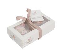 Baby Plush Comforter Teddy & Bib Set Toddler Newborn Shower Christening Gift Keepsake Toy