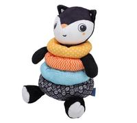 Baby Plush Stacking Toy Soft Colorful Rings for Cognitive Development for Infants, Machine Washable Learning Toy for 1x Plush Stacking