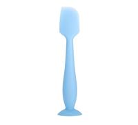 Baby Po Spatel Silikon - 16.5 cm Hochtemperaturbeständiger Creme | Applikator mit Saugnapf Basis | Hygienischer Helfeř zum Auftragen von Pflegeprodukten &