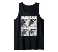 Baby Polar Bears with Sunglasses Cute Bear Cubs Photo Booth Tank Top