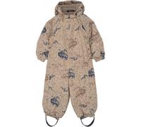 Baby polyester ski suit Mikk-Line Aop Floral Beige 18 mois