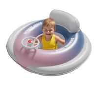 Baby Pool Float - 25.2x24.02x3.94 inches Inflatable Swimming Ring for Baby 6-36 Months, Portable Design with Safety Features, Comfortable Water Chair for Travel and Beach Use