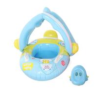 Baby Pool Float,Baby Swim Tube with Canopy | Inflatable Beach Toy Water Ring with Seat for Summer Hot Weather Outdoor Bath Travel Party Vacation