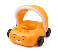 Baby Pool Float - Car-Shaped Toddler Pool Float with Steering Wheel, Fits 6 Months-5 Years Old, Yellow