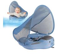 Baby Pool Float,Toddler Swimming Pool Float | No Flipping Floatie with Sun Canopy for 3-24 Months Babies for Outdoor Beach Travel Vacation Bathtub Summer