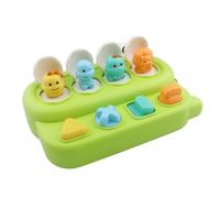 Baby Pop-Up Toy, Educational Animal Playset for Toddlers, Cause and Effect Learning, Portable Travel Toy with Engaging Buttons, Perfect for Infants and Toddlers (dinosaur)