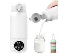 Baby Portable Bottle Warmer on the Go for Breast Milk, Formula or Water 500 ml Large Capacity, 100 W Power, Fast Heating & Precise Temperature Control, Milk Warmer for Travel