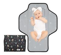 Baby Portable Changing Pad Travel - Waterproof Compact Diaper Changing Mat with Built-in Pillow - Lightweight & Foldable Changing Station, Newborn Shower Gifts