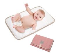 Baby Portable Nappy Changing Mat, Waterproof and Soft Baby Changings Mat Portable Chang-ing Mats, Three-Layer Waterproof Fabric Wipe Clean, Easy to Carry Diaper Pad Changings M-at