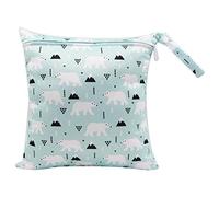 Baby Portable Waterproof Diaper Diaper Out of The Hand Take Bag Hanging Bag White Bear