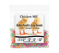Baby Poultry Leg Bands Size 3 Small 3/16" - Day Old Bantam Chick, Call Duckling, Gamebirds (100 Per Pack)