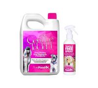 Baby Powder Dog Sensitive Skin Shampoo 2L & Dog Detangling Spray 250ml Pretty Pooch Pink One Size