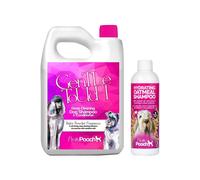 Baby Powder Dog Shampoo 2L & Oatmeal Dog Sensitive Skin Shampoo 250ml Pretty Pooch Pink One Size