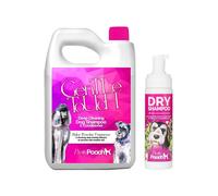 Baby Powder Dog Shampoo 2L & Waterless Dry Dog Shampoo 250ml Pretty Pooch Pink One Size